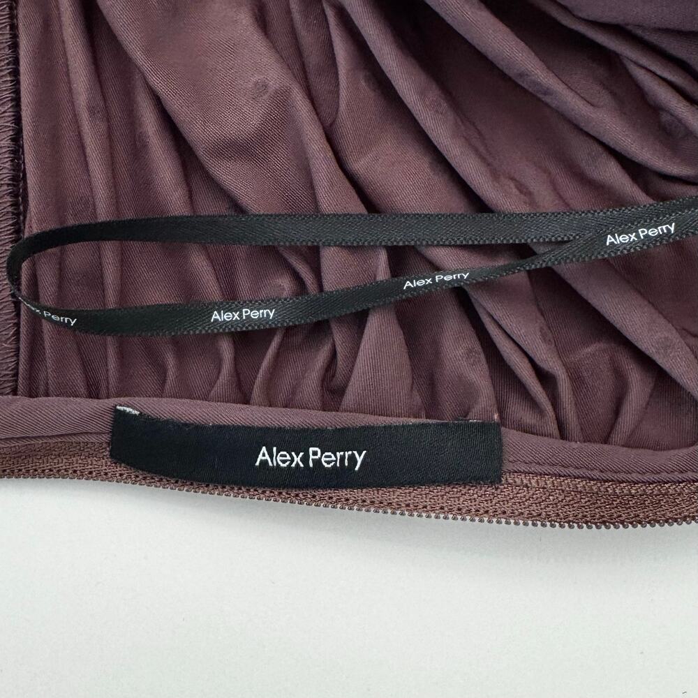 Alex Perry Ruched Maxi Skirt Sparkly Crystal Embellished UK 8 (US 4) - Picture 11 of 13